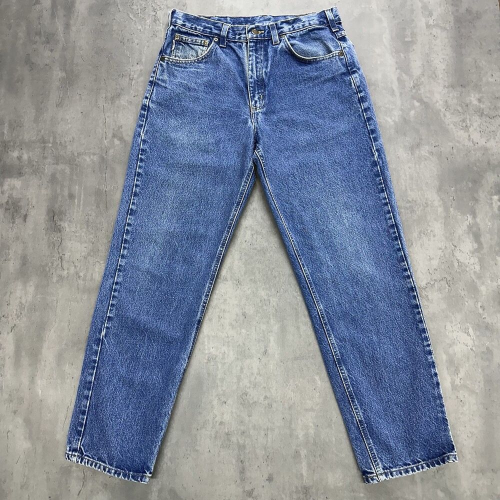 Carhartt B17 DST Relaxed Fit Jeans 33x30 Blue Denim Straight Leg Workwear - Picture 2 of 11